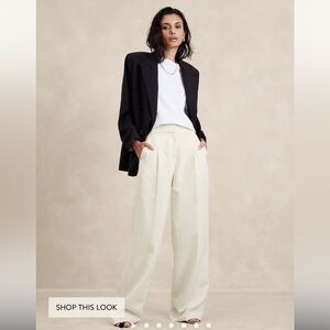 BANANA REPUBLIC Wide Leg Linen Pants